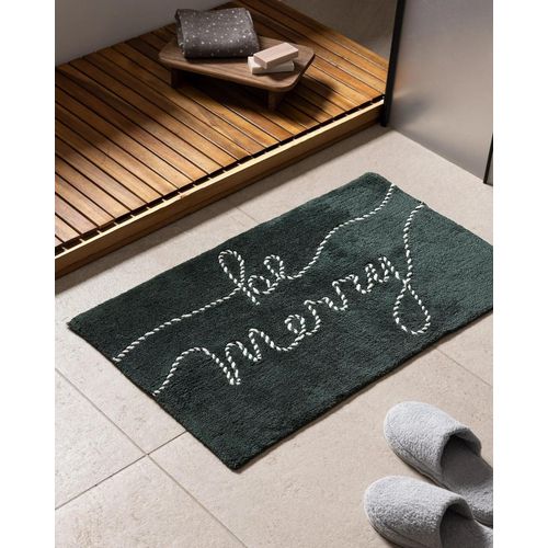 Tapis De Bain Espritmer - Vert/Blanc - 50x80 Cm