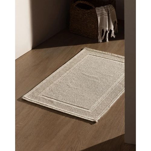 Tapis De Bain Barres - Beige - 50 X 80 Cm