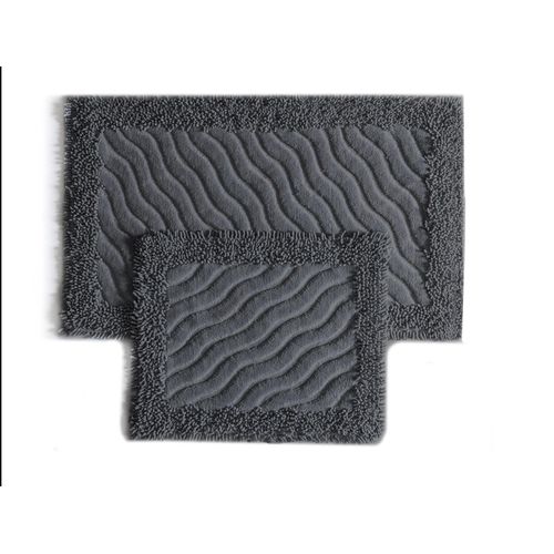 Tapis De Bain Marlie - Gris Foncé - 60x100 Cm