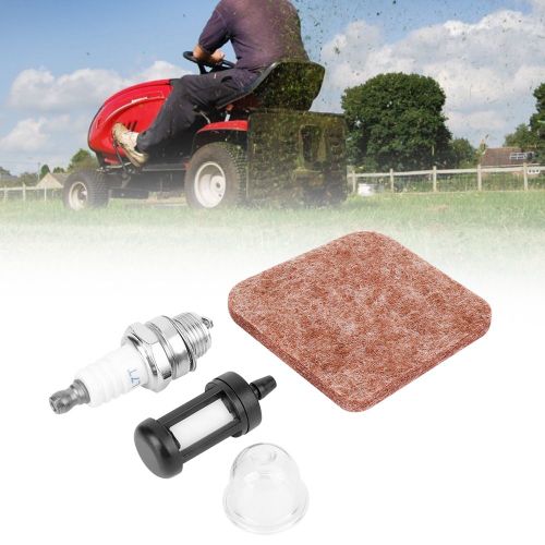 Bougie d'allumage, filtre a carburant, filtre a air, poire d'amorCage, compatible avec les debroussailleuses Stihl FC55, FS38 et FS45