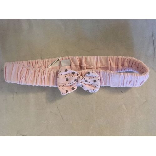 Serre Tête Bébé Rose 6 Mois Noeud Comme Neuf