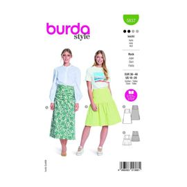 Patron Burda 5837 - Jupe Midi Du 36 Au 46 Fr