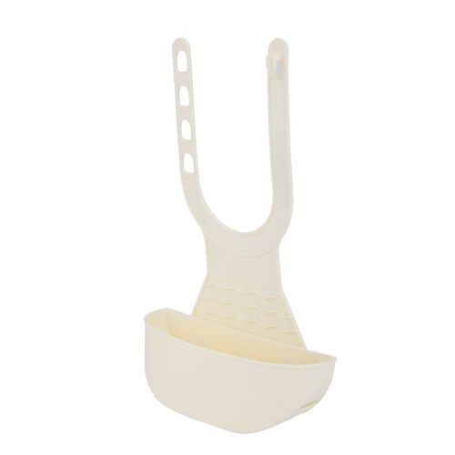 Panier de vidange portable et reglable pour evier de cuisine et salle de bain (beige)