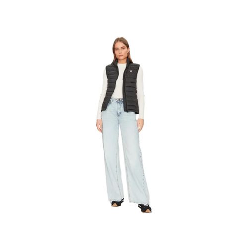 Doudoune Sans Manche Guess Triangle Femme Noir