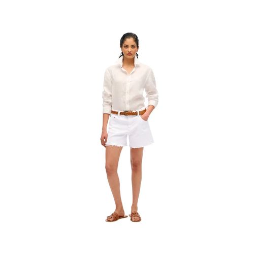 Short Superdry Cut Off Femme Blanc