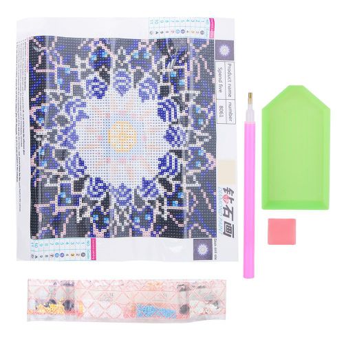 Kit De Broderie Diamant A Faire Soi-Meme, Motif Fleur, Point De Croix, Strass, Decoration Murale (Modele 5)