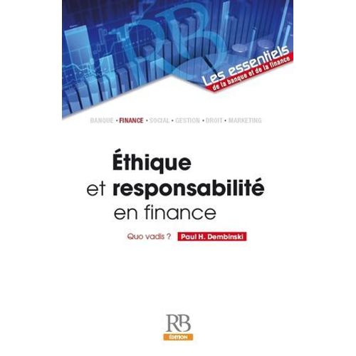 Éthique Et Responsabilité En Finance