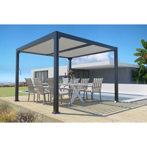 Pergola Bioclimatique Autoportante Denver - Aluminium - 3x3m
