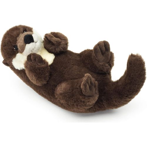 Kgabery-Eco-Line-Flotteur De Dos Loutre-En Matériau 100% Recyclé-26 Cm (Longueur)-Loutre En Peluche-Doudou