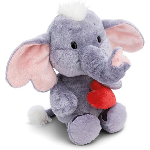 Kgabery-Peluche Love Éléphant Avec C?ur Magnétique Gris Foncé 23 Cm-Peluche Douce, Mignonne Peluche À Câliner, Pour Jouer, Pour Enfants Et Adultes, Une Excellente Idée De Cadeau-61484