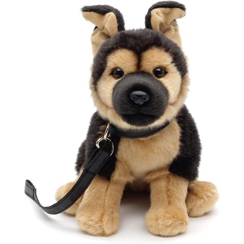 Kgabery-Berger Allemand Avec Laisse, Assis-24 Cm (Hauteur)-Chien En Peluche, Animal De Compagnie-Doudou