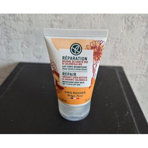 Lait Corps Reparation Nourrissant Bio Yves Rocher Karité Et Calendula 