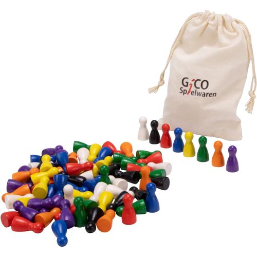 Kgabery-80 Pieces De Pions De Jeu En Bois 24x12 Mm-Made In Eu2131