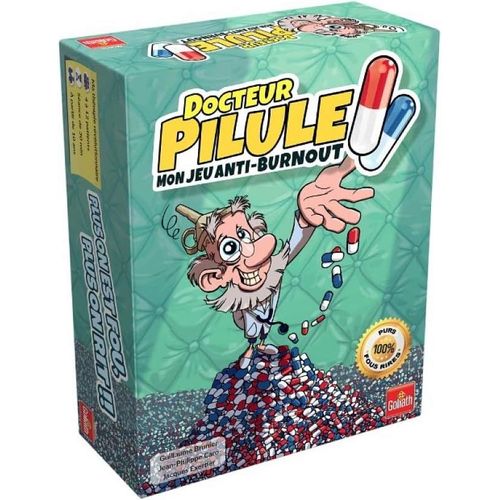 Kgabery-Docteur Pilule-Jeu De Société Pour Enfants Dès 10 Ans-Jeu De Mimes Amusant Avec Effet Secondaires Des Pilules-Jeu D'Ambiance A Jouer En Famille Ou Entre Amis-4 À 12 Joueurs-30 Min