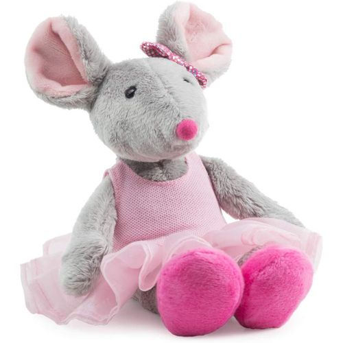 Kgabery-Souris De Ballet En Peluche Taille M 26 Cm Gris/Rose