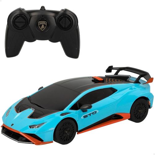 Kgabery-Lamborghini 46987 Voiture Radiocommandée Huracan Sto Bleu Avec Noir Échelle 1:24 Pour Enfants Et Adultes