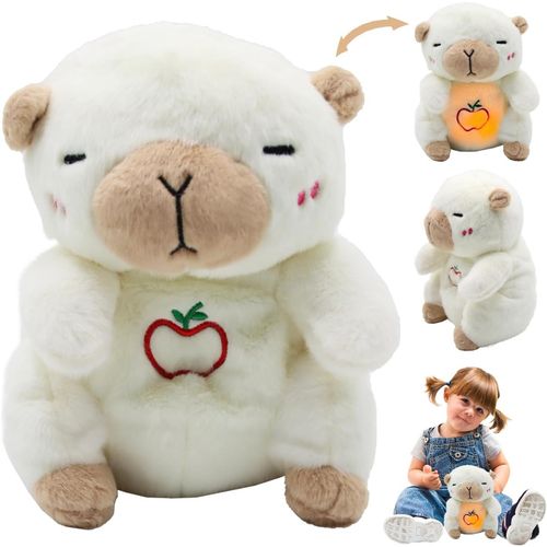 Kgabery-Peluche Loutre Qui Respire, Sommeil Loutre Qui Respire, Ma Loutre Câlins Bonne Nuit Peluche, Doudou Loutre Qui Respire Peluche, Peluche Qui Respire Et Battements De Coeur, Pour Filles Et Garç