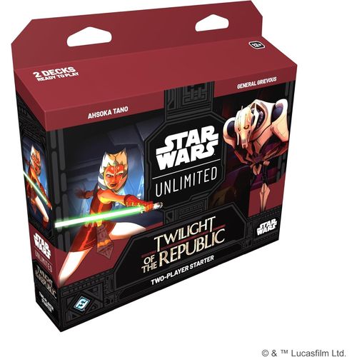 Kgabery-Ffg-Asmodee-Star Wars Unlimited : Twilight Of The Republic-Kit De Démarrage 2 Joueurs-Jeu De Cartes À Collectionner-Pour Adultes Et Enfants Dès 12 Ans-Version Anglaise