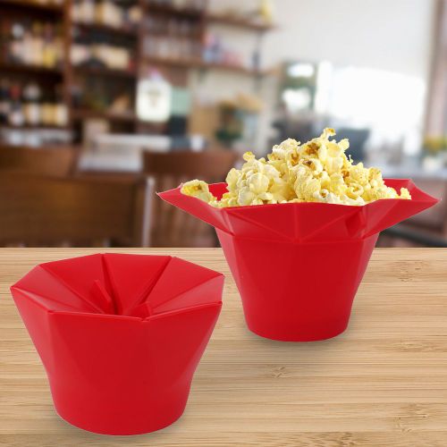 Bol Pliable En Silicone Pour Micro-Ondes, Ustensile De Cuisine Pour Pop-Corn