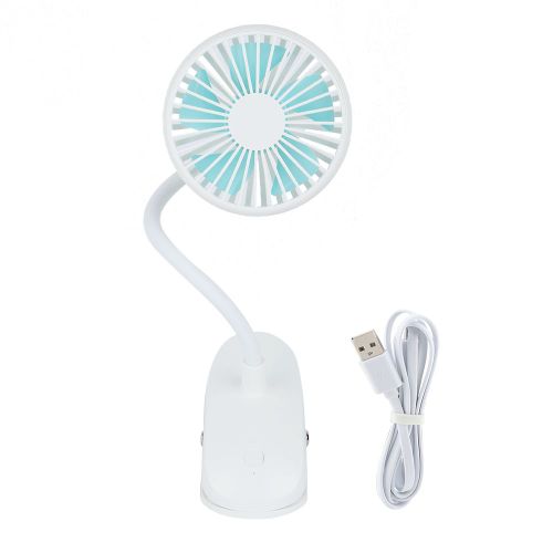 Mini ventilateur portable colore a clipser avec chargeur USB, ventilateur de bureau et de chambre a coucher, deux vitesses de vent