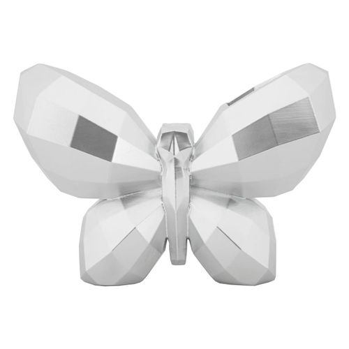 Vase Décoratif Papillon, Argent, 15x22,5x8 Cm, Epikasa