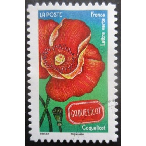 France Autoadhésif N°2133 Coqulicot Oblitéré