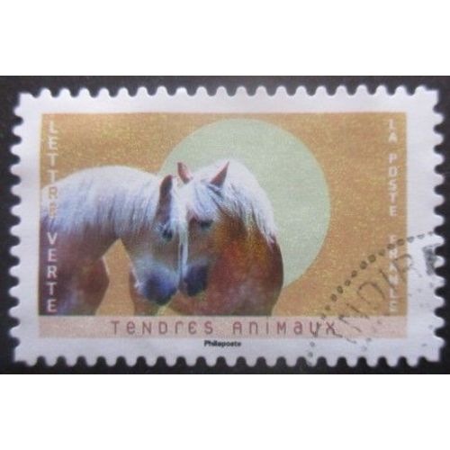 France Autoadhésif N°2249 Chevaux Oblitéré