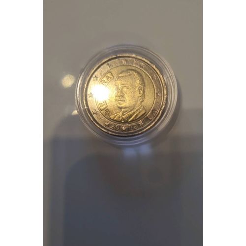 Pièce Rare De 2 Euros , "Juan Carlos ", De 2002. Espagne. Très Bon Etat.