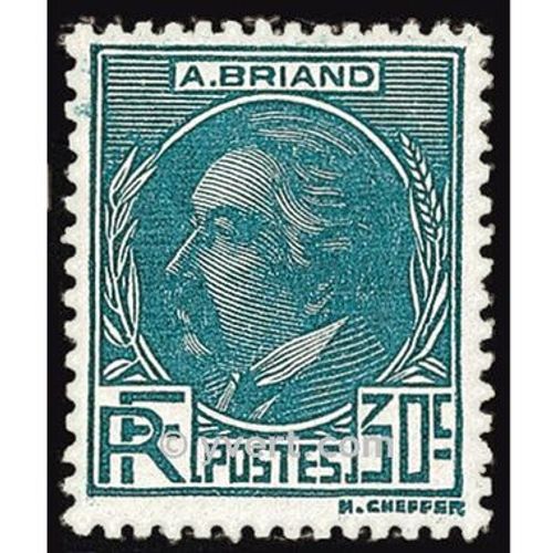 Aristide Briand Année 1933 N° 291 Yvert Et Tellier Qualité+ (Trace De Charnière)