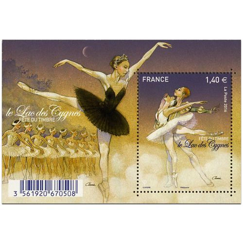 Fêter Du Timbre : Danse : Ballet Classique "Le Clac Des Cygnes" Feuillet 5084 Année 2016 N° 5084 Yvert Et Tellier Luxe