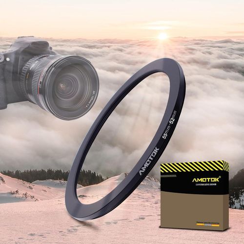 55Mm Vers 52Mm Adaptateur D'Objectif Bague D'Adaptation Pour Filtre 55Mm À 52Mm Compatible Avec Tous Les Accessoires De Filtre 52Mm.[ZHA5220001]2652]