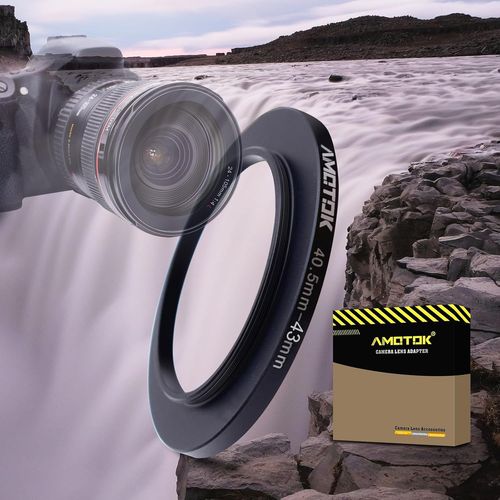 40.5Mm Vers 43Mm Adaptateur D'Objectif Bague D'Adaptation Pour Filtre 40.5Mm À 43Mm Compatible Avec Tous Les Accessoires De Filtre 43Mm.[ZHA5220001]2707]