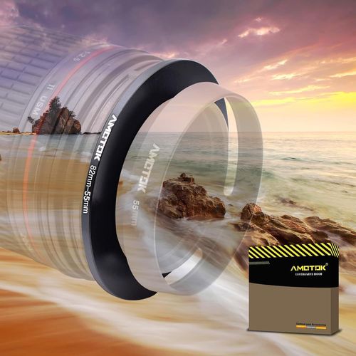 82Mm D'Objectif De Vers 55Mm Adaptateur D'Objectif,Bague D'Adaptation Pour Filtre 82Mm À 55Mm,Compatible Avec Tous Les Accessoires De Filtre 55Mm.Fabriqué À Partir D'Usinage Cnc[ZHA5220001]2639]