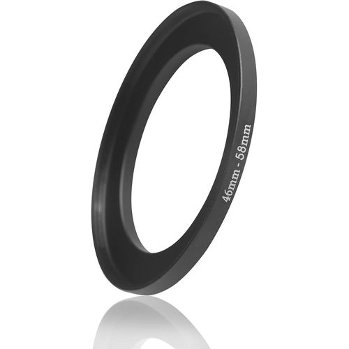 Anneau d'Étape 46mm à 58mm ¿ Bague d'Adaptation Robuste, Permet l'Utilisation de Filtres Plus Grands sur les Lentilles