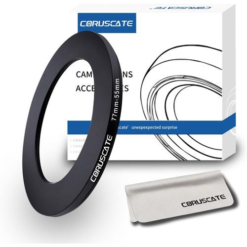 77Mm À 55Mm Adaptateur De Bague De Filtre De,Compatible Avec Tous Les Objectifs De 77Mm Avec Filtre 55Mm Uv Nd Cpl De+1 Chiffon De Nettoyage Pour Objectif (77Mm-55Mm)[ZHA5220001]235]