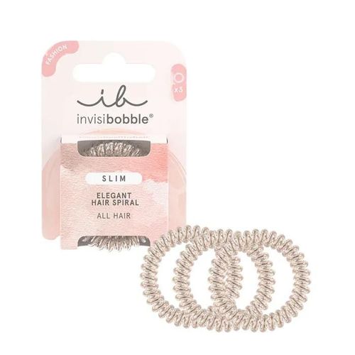 Invisibobble Slim Élastique Bronze Métallisé Pour Cheveux Fins