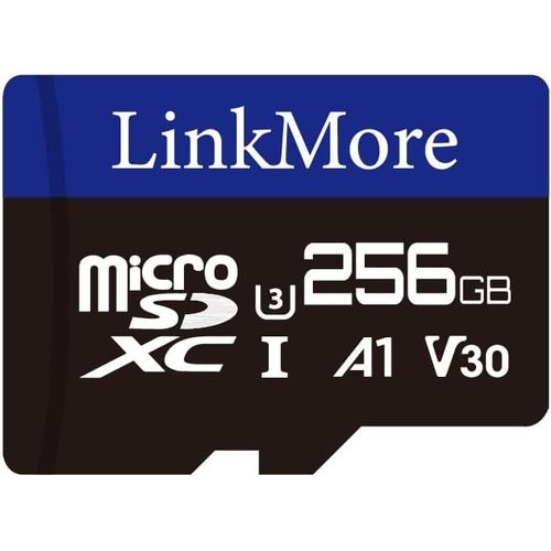 SHIBA-Carte Micro SDXC 256 Go, A1, UHS-I, U3, V30, Compatible Classe 10, Vitesse de Lecture jusqu'à 100 Mo/s, Vitesse d'écriture j[1