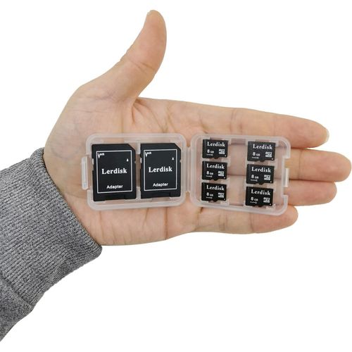 SHIBA-Lot de 6 Cartes Micro SD 8Go Classe 10 U1 | pour caméras embarquées 1080p, appareils Photo, imprimantes 3D, téléphones et l[2
