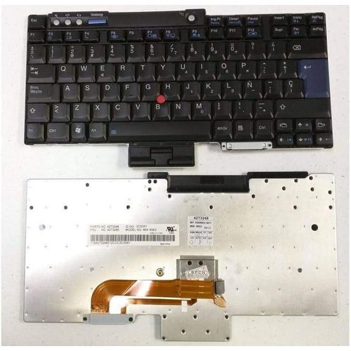 SHIBA-Clavier de Remplacement Espagnol Non rétroéclairé pour Lenovo Thinkpad T60, T61, R60, R61, T400, T500, R400, R500, W500, W70[7