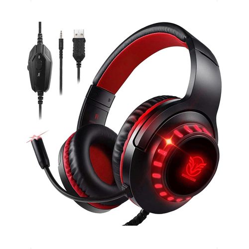Shiba-Casque Gaming Pour Ps4/Ps5/Xbox One/Pc/Nintendo Switch, Casque Gamer Avec Micro Pour Gaming Switch Avec Led Lampe, Avec Stér[3