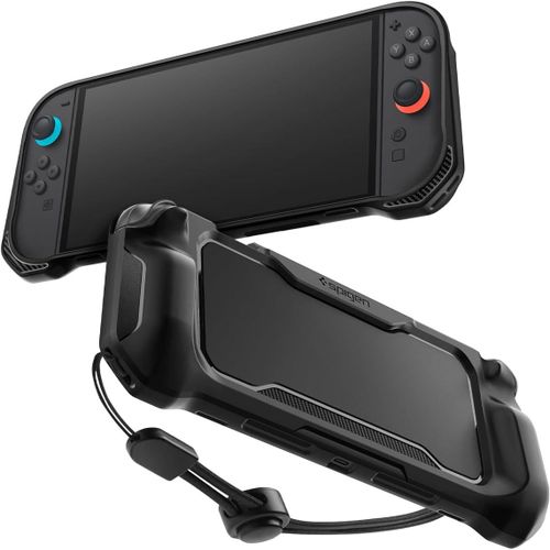 Shiba-Rugged Armor Coque Compatible Avec Nintendo Switch 2 2025 Étui Avec Dragonne Switch 2 Accessoires - Noir Mat[318]