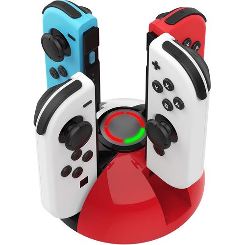 Shiba-Chargeur De Manette Switch Pour Nintendo Switch/Oled Joy-Con Controller, Station De Charge Pour Joy-Con Avec Indicateur Led[92