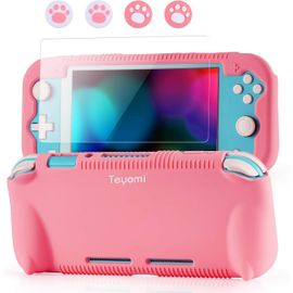 Shiba-Coque Pour Nintendo Switch Lite, Étui Nintendo Switch Lite Avec Protection Écran Verre Trempé Avec 4 Poignées Couvre Pouce A[9