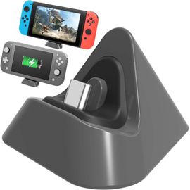 Shiba-Chargeur Dock Compatible Avec Nintendo Switch&oled, Mini Station De Charge Compatible Avec Nintendo Switch Lite Portable Sta[1