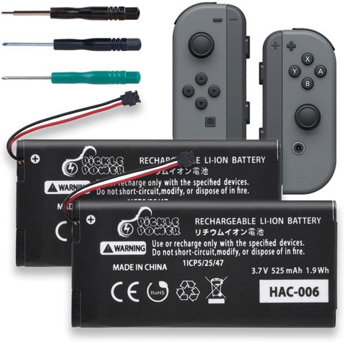 Shiba-Hac-006 Batterie Rechargeable Pour Nintendo Switch Hac-A-Bpjmx-C0 525 Mah Pour Manette Joy-Con (L) Hac-015 Joy-Con (R)[549]