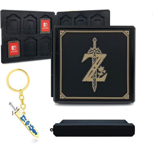Shiba-Étui De Rangement De Jeux Pour Nintendo Switch, Étui Portable Et Rigide Boite De Rangement Pour Jeux Avec 12 Emplacements Po[1