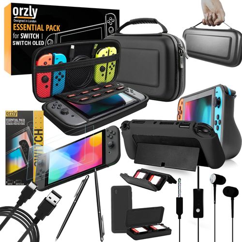Shiba-Nintendo Switch Accessoire, Ultimate Pack Pour Nintendo Switch [Pack Comprenant: Protecteurs D'écran En Verre Trempé, Câble[4