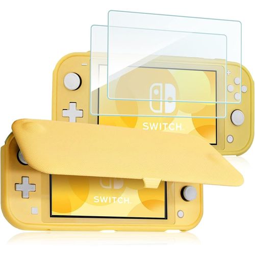 Shiba-Procase Coque À Rabat + 2 Film D'écran Pour Nintendo Switch Lite En 2019, Étui Antichoc De Protection Flip Cover, Battant Dé[4