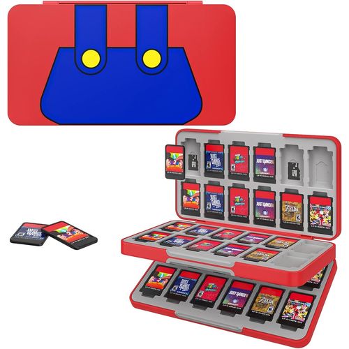 Shiba-Étui De Rangement Pour Cartes De Jeu Compatible Avec Nintendo Switch Oled 2021/Switch/Switch Lite, Boîte De Rangement En Sil[6