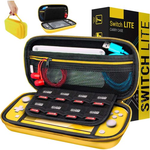 Shiba-Etui Pour Nintendo Switch Lite, Deluxe Housse Rigide De Rangement Zippée En Matériau Durable Anti-Choc Pour La Console Ninte[2